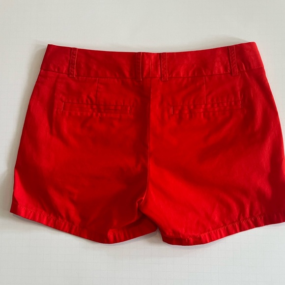 J. Crew 100% Cotton Shorts Size 2 Orange - Picture 2 of 3